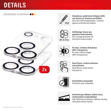 DISPLEX CamGlass All-In-One für iPhone 17 Pro (2 Stück)