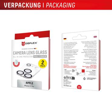DISPLEX CamGlass All-In-One für iPhone 17 Pro (2 Stück)