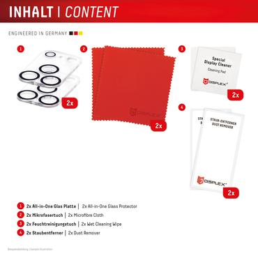 DISPLEX CamGlass All-In-One für iPhone 17 Pro (2 Stück)