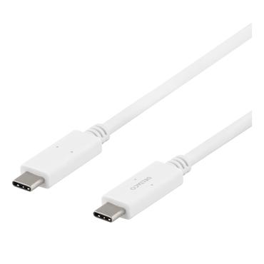 DELTACO USBC-1502M - USB typ C-kabel - 24 pin USB-C till 24 pin USB-C - 1 m