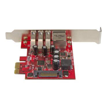 StarTech.com 3 Port PCI Express USB 3.0 Card + Gigabit Ethernet