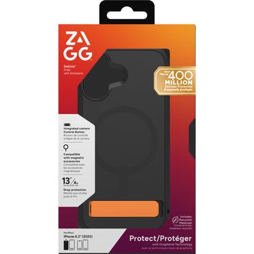 ZAGG Sedona Snap Kickstand mobiltelefon etui 16 cm (6.3") Cover Sort