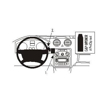 Brodit ProClip Center mount - montering för mobiltelefon