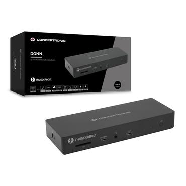 CONCEPTRONIC Dock 13-in-1 USB-C->HDMI,2xUSB-A,USB-C,GbE 96W