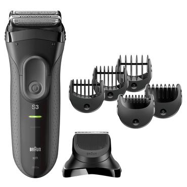 Braun 3000BT Folie shaver Trimmer Sort, Gr&aring;