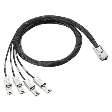 HPE StoreEver Mini-SAS High Density to 4-lane Mini-SAS External Fanout 4m Cable