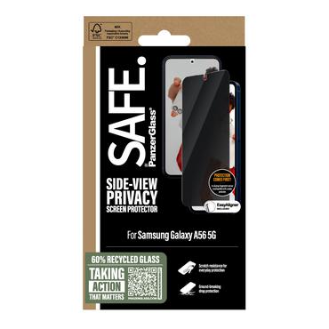 PanzerGlass SAFE. by ® Privacy Skærmbeskyttelse Samsung Galaxy A56 5G | Ultra-Wide Fit m. EasyAligner