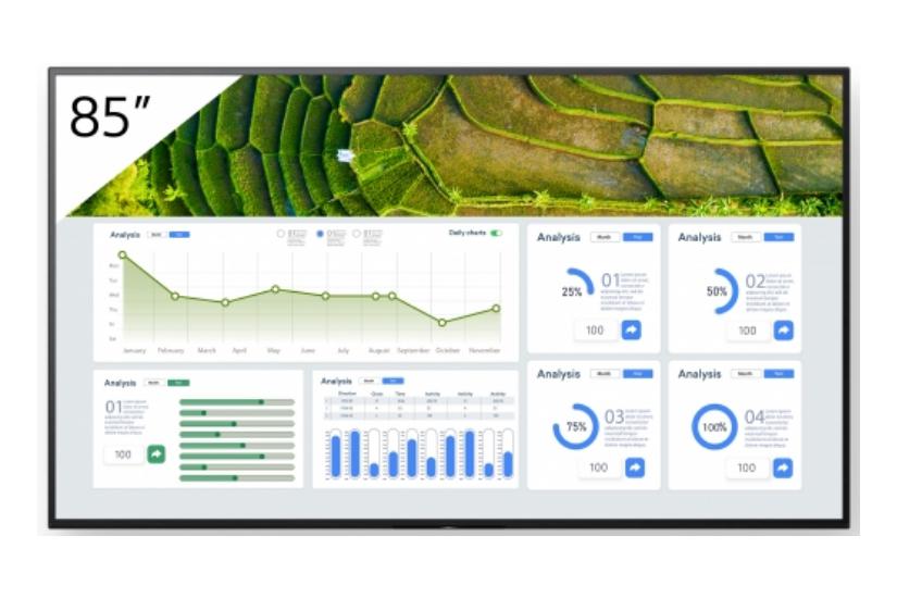 Sony Bravia Professional Displays FW-85BZ30L BZ30L Series - 85" LED-bakgrundsbelyst LCD-skärm - 4K - för digital skyltning