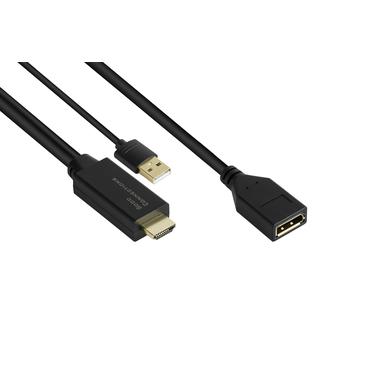 Good Connections DisplayPort-kabel - 0.3 m - HDMI - 2,0b - 1,2 - 3840 x 2160 pixlar