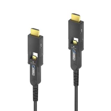 FiberX FX-I352-040 HDMI-kabel 40 m HDMI Type A (Standard) HDMI Type D (Micro) Sort