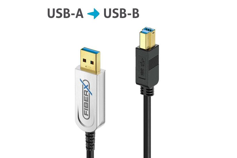 PureLink USB-kabel - 10 m - USB A - USB B - USB 3.2 Gen 2x1 - 20 styck