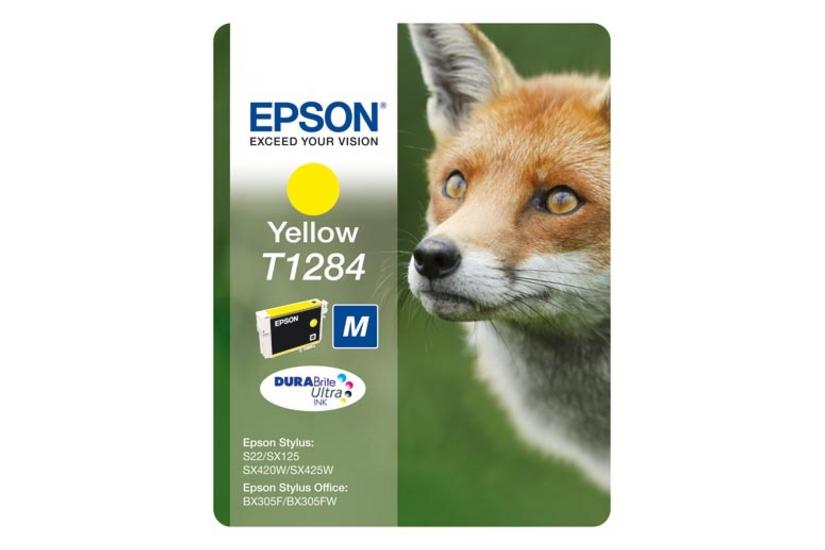 Epson T1284 - gul - original - bl&auml;ckpatron