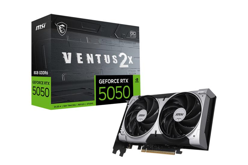MSI GEFORCE RTX 5050 8G VENTUS 2X OC grafikkort NVIDIA 8 GB GDDR6
