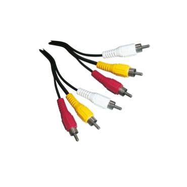 Schwaiger CIK5015 533 composite videokabel 1,5 m 3 x RCA Sort