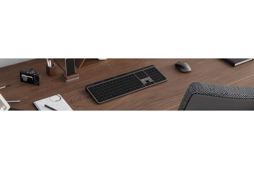 Natec Tangentbord - Membrantangentbrytare - Fullstor - Svart - Trådlös RF