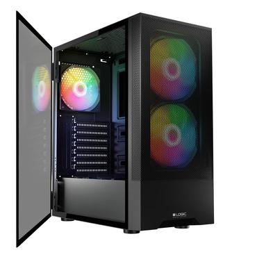 Logic Concept Chassi - Midi Tower - ATX - 15,9 cm - 31,0 cm - 7 - 140 mm - Härdat glas