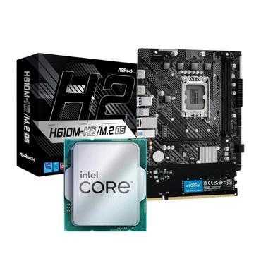 Intel 14400F - H610M - 16GB DDR5 PC Opgraderingspakke