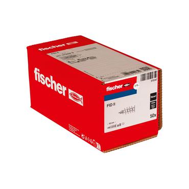 Fischer 570347 skrueanker og v&aelig;gudtag 50 stk V&aelig;gstik 50 mm