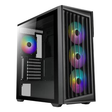 AZZA Torrent 490 Miditower black 4xARGB L&Atilde;&frac14;fter