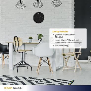 TFA 60.3056.01 black Analogue Wall Clock