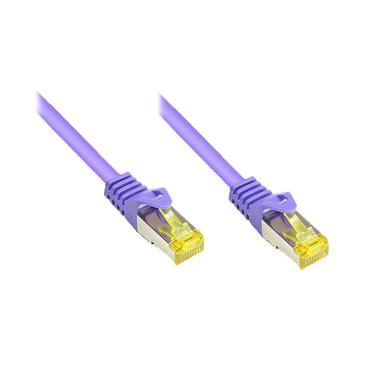Alcasa 0.5m Cat7 RJ-45 netværkskabel Violet 0,5 m S/FTP (S-STP)