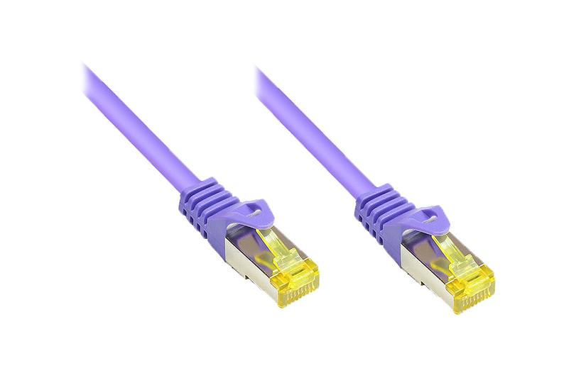 Alcasa 0.5m Cat7 RJ-45 netværkskabel Violet 0,5 m S/FTP (S-STP)