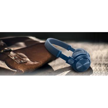 Muse M-276BTB hovedtelefoner/headset Kabel & trådløs Opkald/musik Bluetooth Blå