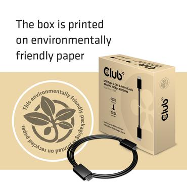 Club 3D CAC-1522 - USB typ C-kabel - 24 pin USB-C till 24 pin USB-C - 80 cm