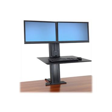 Ergotron WorkFit-SR Dual Monitor Standing Desk Workstation