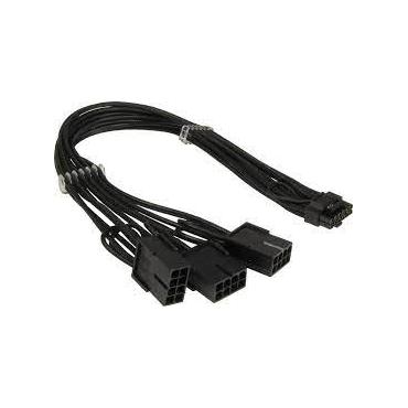 AC-adapter GPU-02 (12+4pin) p&aring; 3x8pin PCIe, 34cm