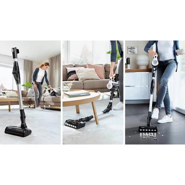 Bosch BBS711W stav støvsuger & elektrisk kost 2-i-1 stangstøvsuger Batteri Dry Hygiejnefilter Poseløs 0,3 L Hvid