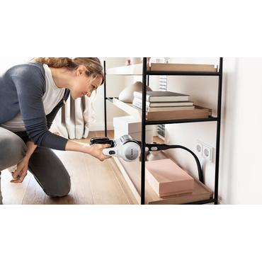 Bosch BBS711W stav støvsuger & elektrisk kost 2-i-1 stangstøvsuger Batteri Dry Hygiejnefilter Poseløs 0,3 L Hvid