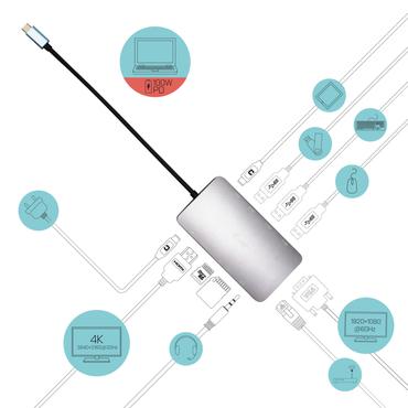 i-Tec - dockingstation - USB-C / Thunderbolt 3 - VGA, HDMI - GigE