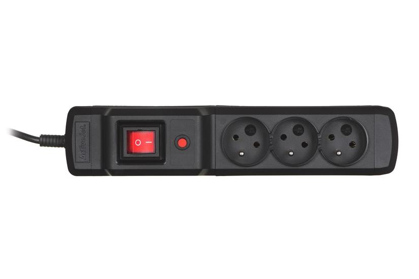 Activejet COMBO 3GN 5M stikd&aring;se 3 AC stikkontakt(er) Indend&oslash;rs Sort