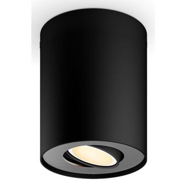 Philips Hue White Amb. Pillar Spot 1 flg. schwarz 350lm inkl. Dimmschalter
