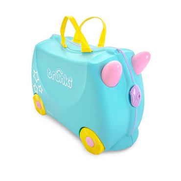 Trunki 1568282711 bagage Kuffert Lyser&oslash;d, Turkis, Gul 18 L Plast