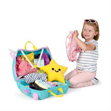 Trunki 1568282711 bagage Kuffert Lyser&oslash;d, Turkis, Gul 18 L Plast