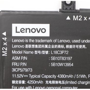 Lenovo Internal, 3c, 50Wh, LiIon, CXP (5B10W13954)