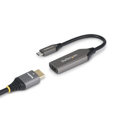 StarTech.com 112B-USBC-HDMI21 videokabel adapter 0,2 m USB Type-C HDMI Type A (Standard) Gr&aring;