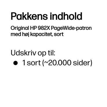 HP 982X - Højtydende - sort - original - PageWide - blækpatron