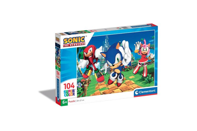 Clementoni Sonic Puslespil 104 stk Tegneserier