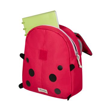 Samsonite 142478-9676 rygs&aelig;k Skolerygs&aelig;k Sort, Lyser&oslash;d, R&oslash;d Polyester, Genanvendt polyethylenterephthalat (rPET)