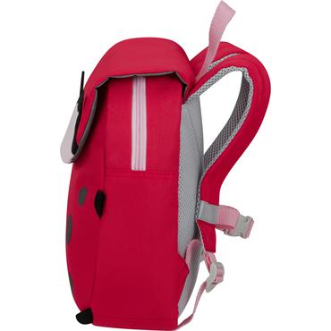 Samsonite 142478-9676 rygs&aelig;k Skolerygs&aelig;k Sort, Lyser&oslash;d, R&oslash;d Polyester, Genanvendt polyethylenterephthalat (rPET)