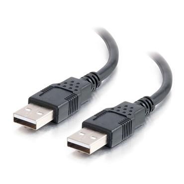 C2G 6.6ft USB Cable - USB A to USB A Cable - USB 2.0 - Black - M/M - USB-kabel - USB til USB - 2 m