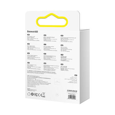 Baseus CCED000001 oplader til mobil enhed Hovedtelefoner, Smartphone Sort USB Trådløs opladning Indendørs