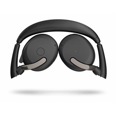 Jabra Evolve2 65 Flex UC Stereo - headset - med tr&aring;dl&ouml;s laddningsplatta