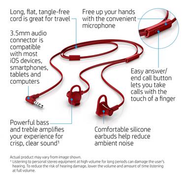 HP Black Doha InEar Headset 15