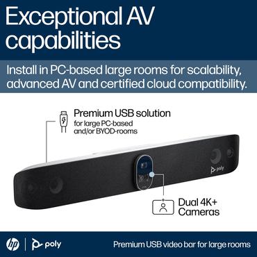 HP Poly Studio V72 USB Video Bar