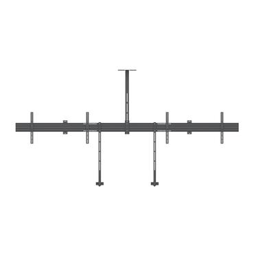Multibrackets M Pro Series Side by Side with brackets konsol - fixerad - för 2 LCD-bildskärmar - svart