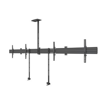 Multibrackets M Pro Series Side by Side with brackets konsol - fixerad - för 2 LCD-bildskärmar - svart